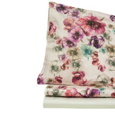 Completo Lenzuola in Raso di Puro Cotone Stampa Floreale All Over - Rebecca Lenzuola Creole Home Singolo Rosa 