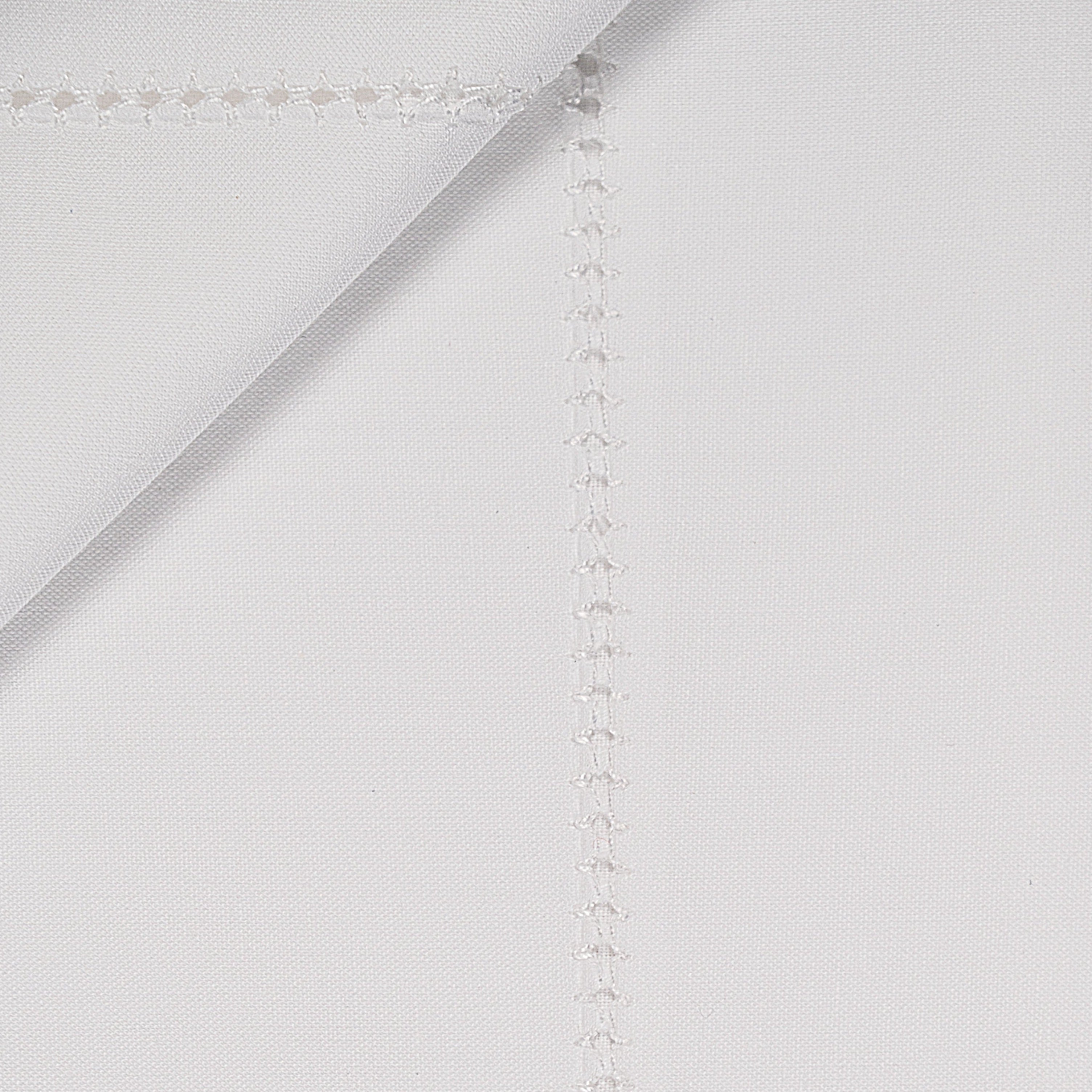 Completo Lenzuoline in Percalle di Cotone Orlo a Giorno - Lalla Completo Lenzuolino Lisola Baby 