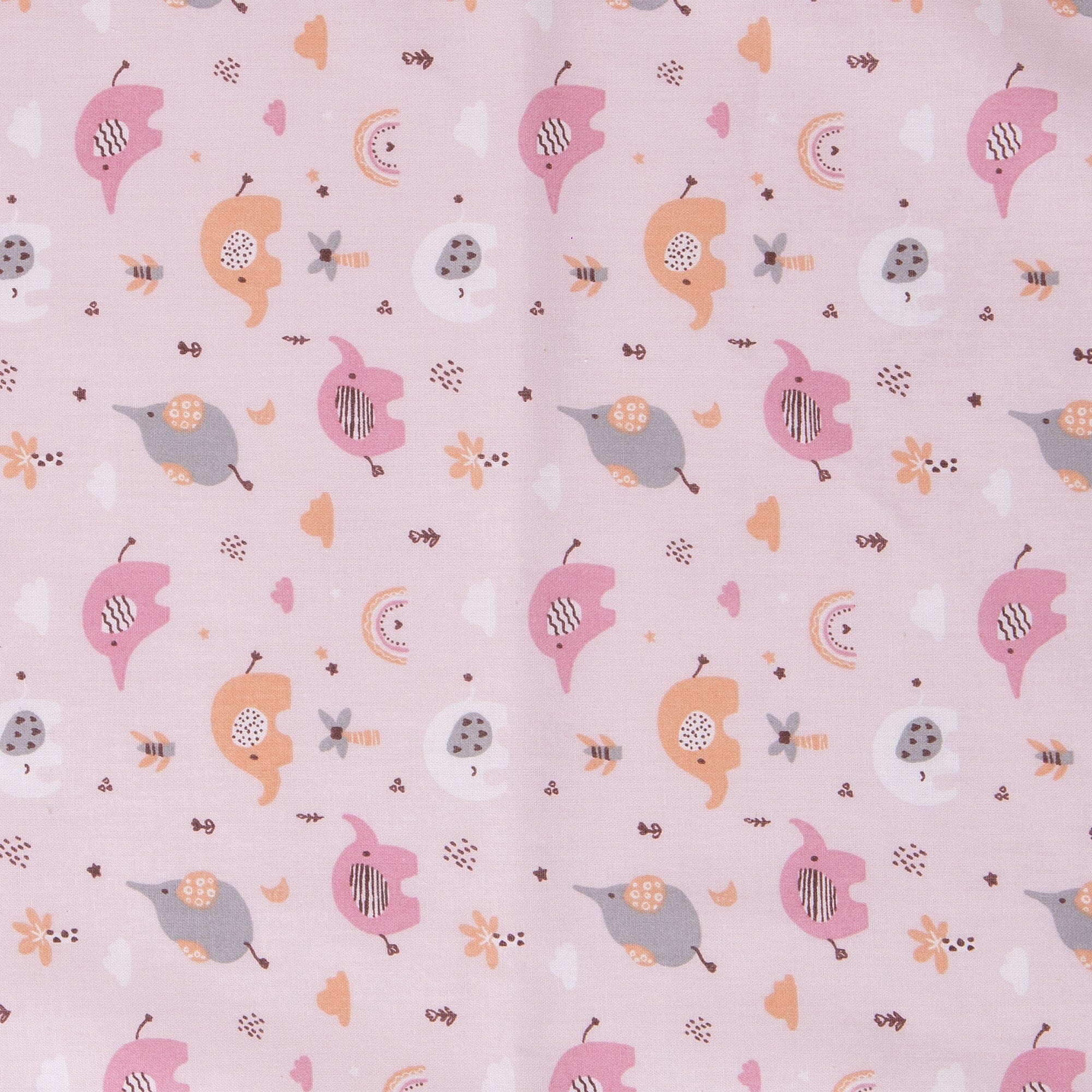 Completo Lenzuoline in Puro Cotone con Fantasia - Elefantino Completo Lenzuolino Lisola Baby 