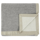 Coperta in Pura Lana Tinta Unita - Tepore Coperta Lanerossi Matrimoniale Grigio 