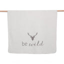 Coperta Invernale in Flanella di Cotone Fantasia Be Wild - Savona Coperta David Fussenegger 150x200cm Avorio 