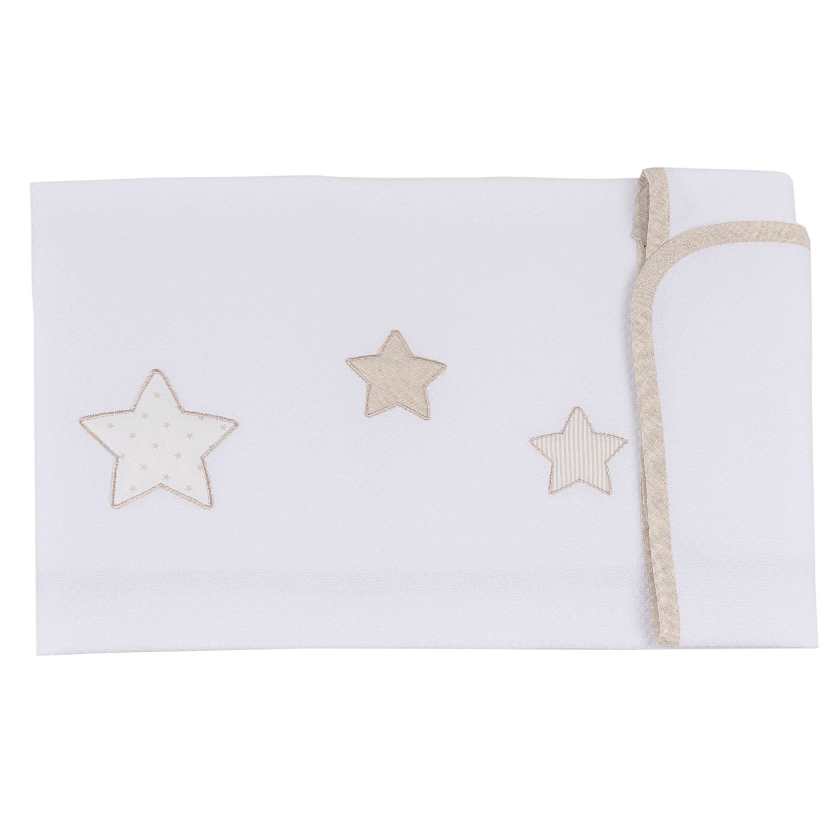 Copertina in Piquet di Puro Cotone - Petite Etoile Copertina Lisola Baby Carrozzina Lino 