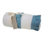 Coppia di Asciugamani in Spugna di Cotone - Galetta Coppia di spugna Lisola Bianco/Azzurro 