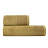 Coppia di Spugna con Balza in Lino StoneWashed - Loira Coppia di spugna Loft by BiancoPerla Giallo (Bronzo) 