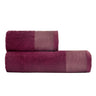 Coppia di Spugna con Balza in Lino StoneWashed - Loira Coppia di spugna Loft by BiancoPerla Rosso (Valenza) 