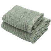 Coppia di Asciugamani in Spugna di Cotone Twilly - Creole Home Grigio
