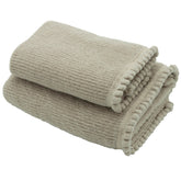 Coppia di Asciugamani in Spugna di Cotone Twilly - Creole Home Ostrica