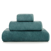 Coppia di spugna in cotone nido d'ape - Bee Waffle Coppia di spugna Graccioza Verde Oceano 