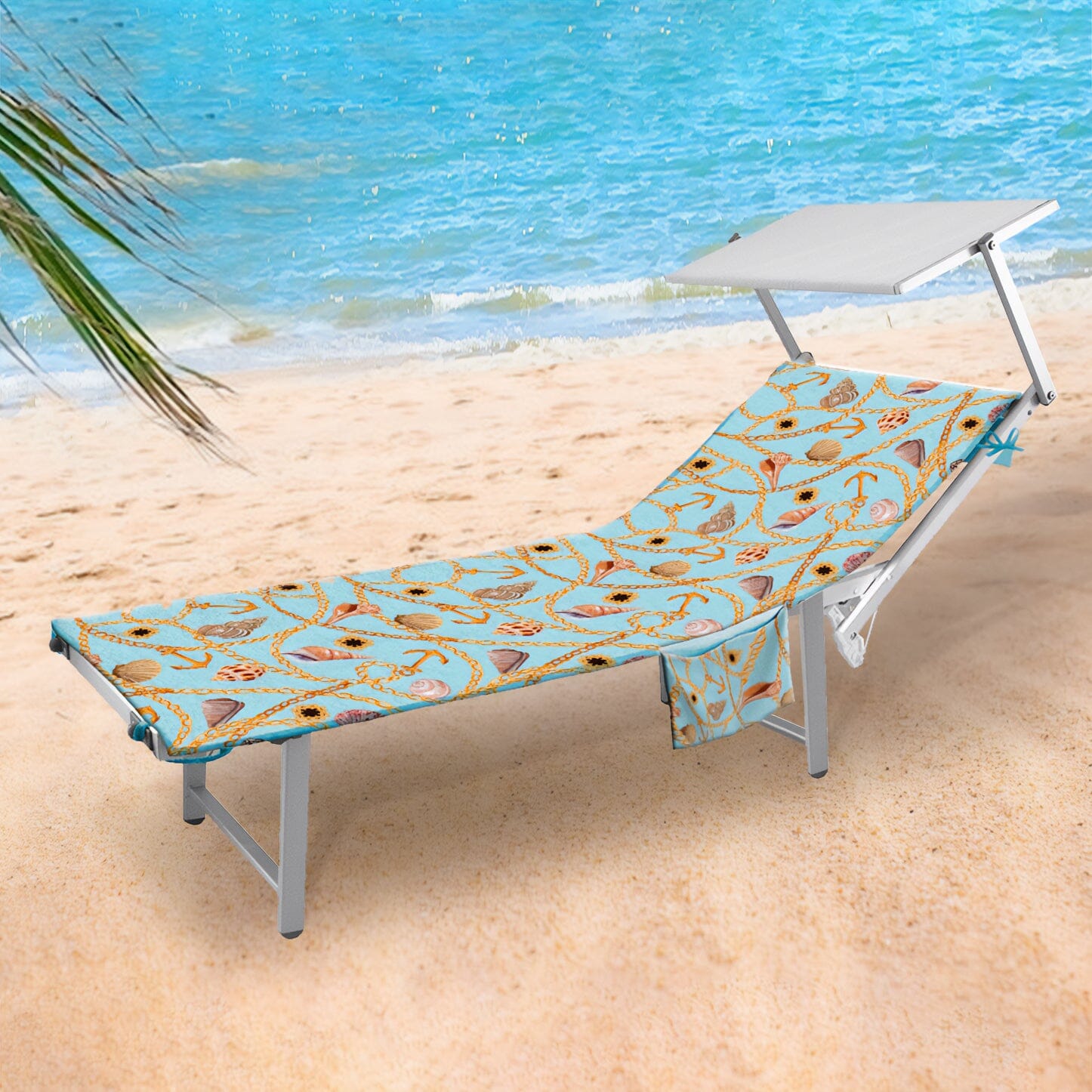 Copri lettino in Microvelour Stampa Doubleface - Chain Copri lettino Daunex 