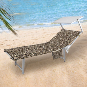 Copri lettino in Microvelour Stampa Doubleface - Leopard Copri lettino Daunex 