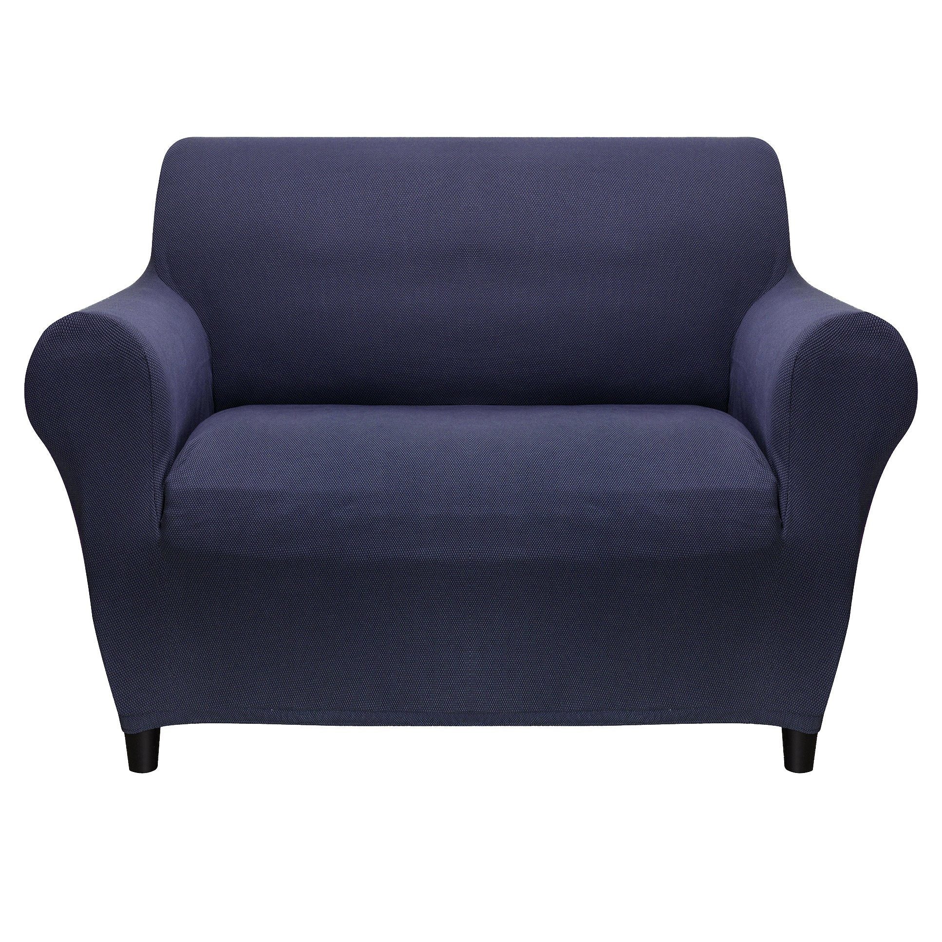 Copridivano in Cotone jacquard - Mario Copridivano Fazzini Copripoltrona Blu Quetzal 