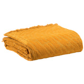 Copriletto in Puro Cotone Jacquard - Stefy Copriletto Vivaraise Matrimoniale Giallo 