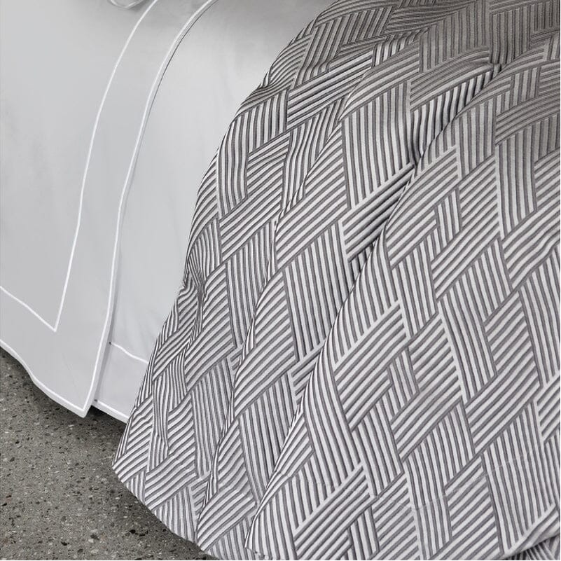 Modern Threads Set 6 Asciugamani Amaris Jacquard – 100% Cotone Pettinato 550g/m², Telo 68x137 Cm, Colore Carbone