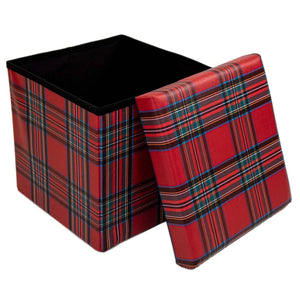 Cubo Contenitore in Pvc Stampato - Tartan Cubo Contenitore Daunex 