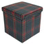 Cubo Contenitore in Pvc Stampato - Tartan Cubo Contenitore Daunex Verde 