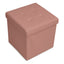 Cubo Contenitore in Pvc Tinta Unita - Plain Cubo Contenitore Daunex Cipria 