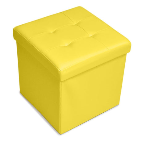 Cubo Contenitore in Pvc Tinta Unita - Plain Cubo Contenitore Daunex Giallo 