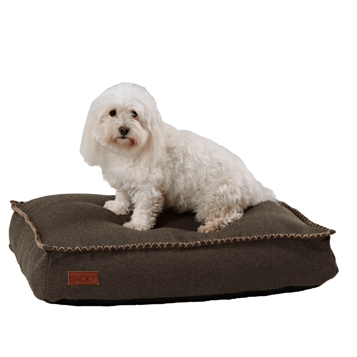 Cuccia per cani in fibre di Olefina - Cobana Cuscino SACKit Medio Marrone 