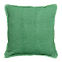 Cuscino a Nido D'Ape Chambray StoneWashed in Cotone Tinta Unita - Maia Chambray Cuscino Vivaraise 45x45 Agave 