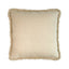 Cuscino Arredo in Lino con Frangia - Linen Cuscini Arredo Lisola Sabbia 