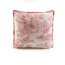 Cuscino d'Arredo a Stampa Toile de Jouy - Jouy Cuscini Arredo Lisola Rosso 