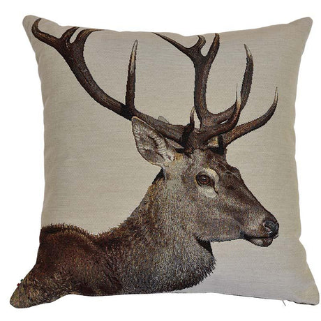 Cuscino in Cotone con Fantasia Stampata - Natural Stag Cuscino Daunex 