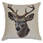 Cuscino in Cotone con Fantasia Stampata - Stag Cuscino Daunex Beige 