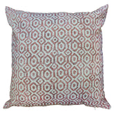 Cuscino in Puro Cotone con Fantasia Geometrica - Helga Cuscini Arredo Lisola Bordeaux 