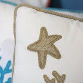 Cuscino in Puro Cotone Fantasia Corallo - Santorini Cuscini Arredo Marinette Saint-Tropez 