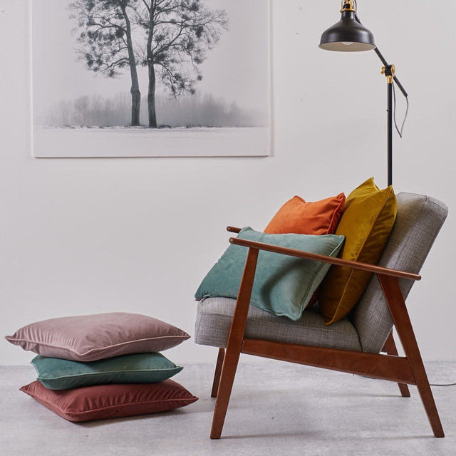 Cuscino in Velluto Antimacchia Tinta Unita - Nobile Cuscini Arredo Maison Sucrée 