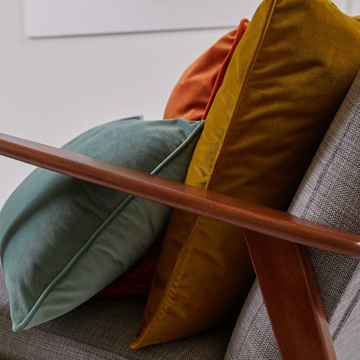 Cuscino in Velluto Antimacchia Tinta Unita - Nobile Cuscini Arredo Maison Sucrée 