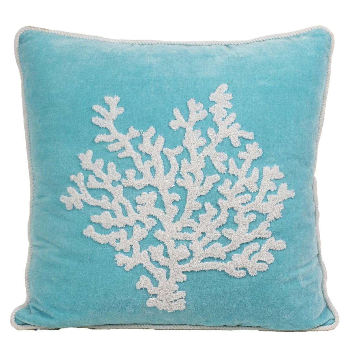 Cuscino in Puro Cotone Fantasia Corallo - Malte Cuscini Arredo Marinette Saint-Tropez 