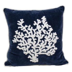 Cuscino in Puro Cotone Fantasia Corallo - Malte Cuscini Arredo Marinette Saint-Tropez 