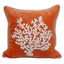 Cuscino in Puro Cotone Fantasia Corallo - Malte Cuscini Arredo Marinette Saint-Tropez 