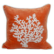 Cuscino in Puro Cotone Fantasia Corallo - Malte Cuscini Arredo Marinette Saint-Tropez 