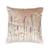 Cuscino in Velluto Ricamato - Botanical Cuscino Fazzini Beige 
