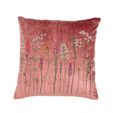 Cuscino in Velluto Ricamato - Botanical Cuscino Fazzini Rosa 