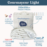 Daunex Courmayeur Piumino Siberiano Light Piumino d'oca Daunex 200 x 200 (Piazza e Mezza) 