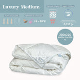 Daunex Siberian Luxury Piumino Medium Piumino d'oca Daunex 200 x 220 (Piazza e Mezza Extra Lungo) 
