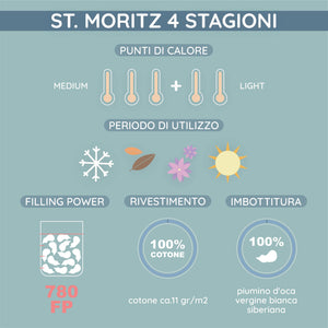 Daunex St.Moritz Piumino 4 Stagioni Piumino d'oca Daunex 