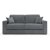 Divano Letto in Velluto Impermeabile Tinta Unita - Venere Divano Speciale Divani 176 CM Antracite 