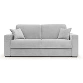 Divano Letto in Velluto Impermeabile Tinta Unita - Venere Divano Speciale Divani 176 CM Grigio 