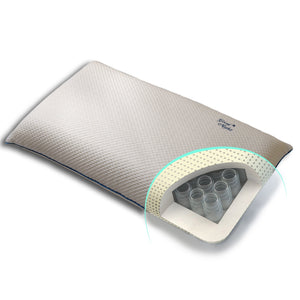 Guanciale Anallergico in Memory Foam e molle indipendenti - Viscospring Zefiro Guanciale Soff Art 