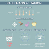 Kauffmann Comfort Piumino 4 Stagioni Piumino d'oca Kauffmann 