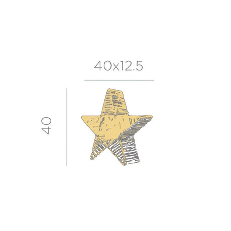 Lampada a Led a Forma di Stella - Sisine Star Lampada New Garden 
