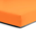 Lenzuolo da Sotto con angoli in Puro cotone Jersey no stiro - Makò Deluxe Lenzuolo Sotto Daunex Singolo Arancio 
