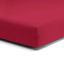 Lenzuolo da Sotto con angoli in Puro cotone Jersey no stiro - Makò Deluxe Lenzuolo Sotto Daunex Singolo Bordeaux 