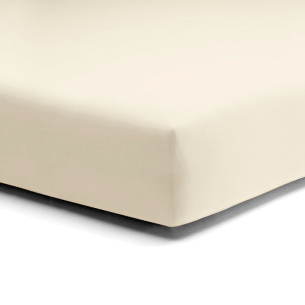 Lenzuolo da Sotto con angoli in Puro cotone Jersey no stiro - Makò Deluxe Lenzuolo Sotto Daunex Singolo Ecru 