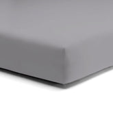 Lenzuolo da Sotto con angoli in Puro cotone Jersey no stiro - Makò Deluxe Lenzuolo Sotto Daunex Singolo Grafite 
