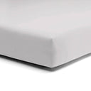 Lenzuolo da Sotto con angoli in Puro cotone Jersey no stiro - Makò Deluxe Lenzuolo Sotto Daunex Singolo Grigio Platino 